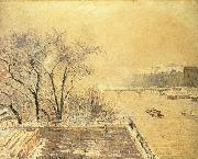 Camille Pissarro Morning snow oil on canvas